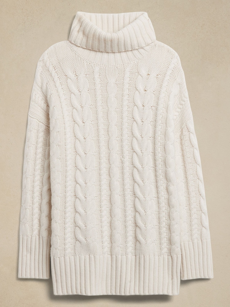 Banana Republic Cream Breton Merino-Cashmere Jumper - Image 4 of 4