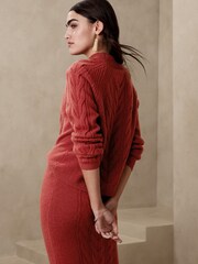 Banana Republic Red Pura Merino-Blend Jumper - Image 2 of 4