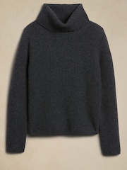Banana Republic Grey Chiara Cashmere Turtleneck Jumper - Image 4 of 4