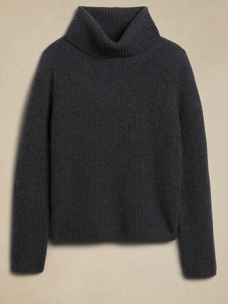 Banana Republic Grey Chiara Cashmere Turtleneck Jumper - Image 4 of 4 Banana Republic Grey Chiara Cashmere Turtleneck Jumper - Image 4 of 4