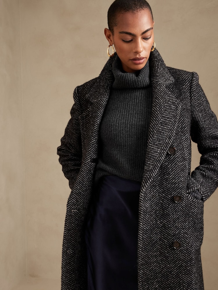 Banana Republic Grey Chiara Cashmere Turtleneck Jumper - Image 8 of 8 Banana Republic Grey Chiara Cashmere Turtleneck Jumper - Image 8 of 8