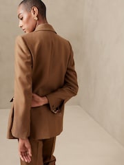 Banana Republic Brown Lido Sculpted Wool Blazer - Image 2 of 4