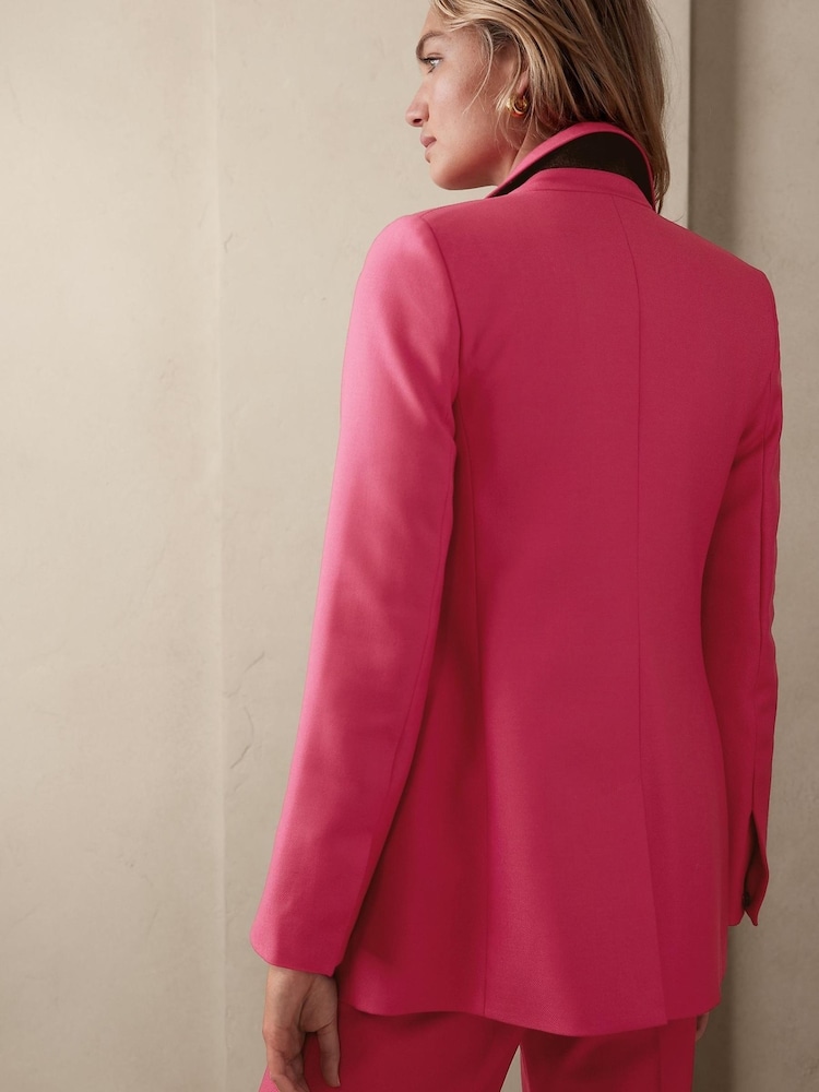 Banana Republic Pink Lido Sculpted Wool Blazer - Image 2 of 5