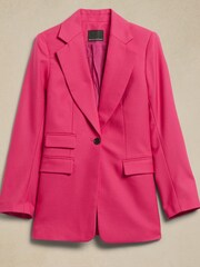 Banana Republic Pink Lido Sculpted Wool Blazer - Image 5 of 5
