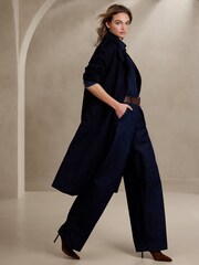 Banana Republic Navy Blue Carys Double-Faced Coat - Image 1 of 1