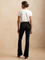 Banana Republic Black High-Rise Flare Soft Sculpt Jeans - Image 2 of 5