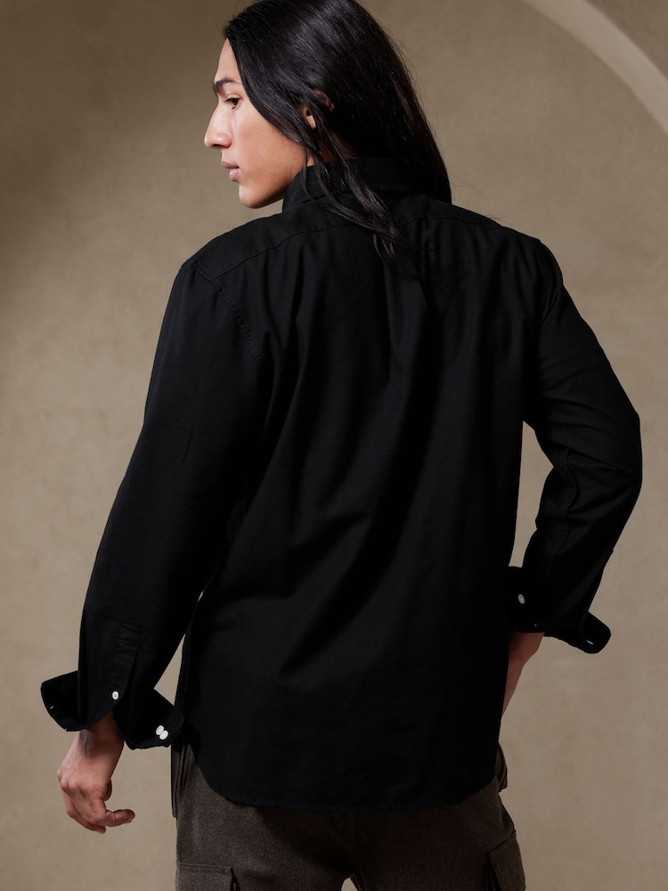 Banana Republic Black Oxford Dress Shirt - Image 2 of 3