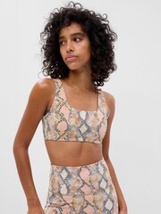 Gap Snake Print Studio Sports Bra - Image 1 of 1
