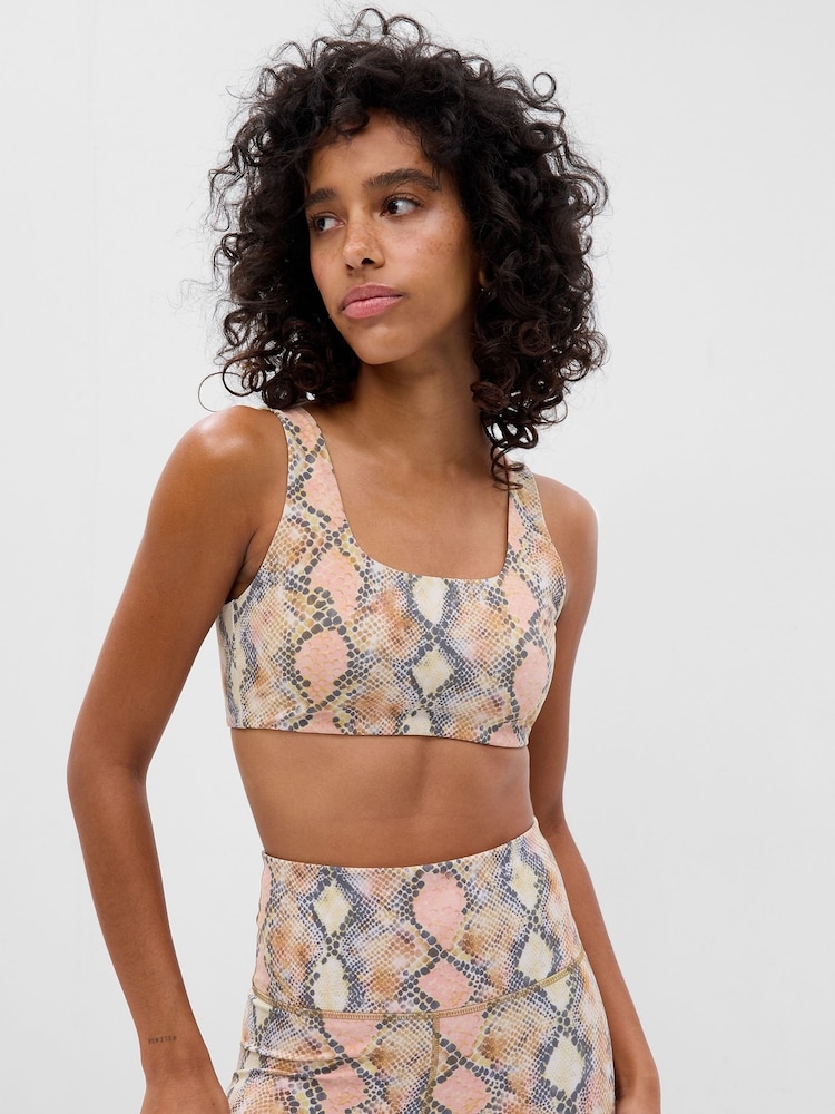 Gap Snake Print Studio Sports Bra - Image 1 of 1
