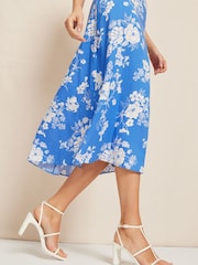 Friends Like These White Strappy Caged Mid Block Heel Sandals - Image 3 of 4