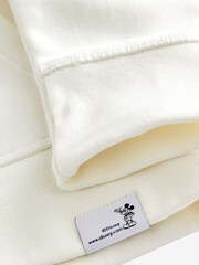 Gap White and Gold Metallic Disney Mickey Mouse Graphic Hoodie - Image 4 of 4