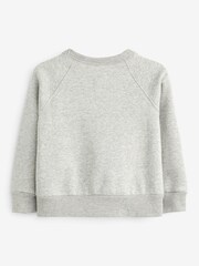 Gap Grey Glitter Logo Crew Neck Sweatshirt - Image 2 of 3