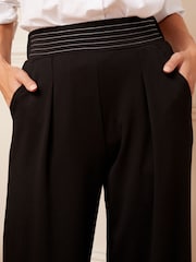 Love & Roses Black Jersey Wide Leg Trousers - Image 4 of 4