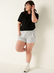Victoria's Secret PINK Heather Stone Grey Logo Lounge Short - Image 1 of 4
