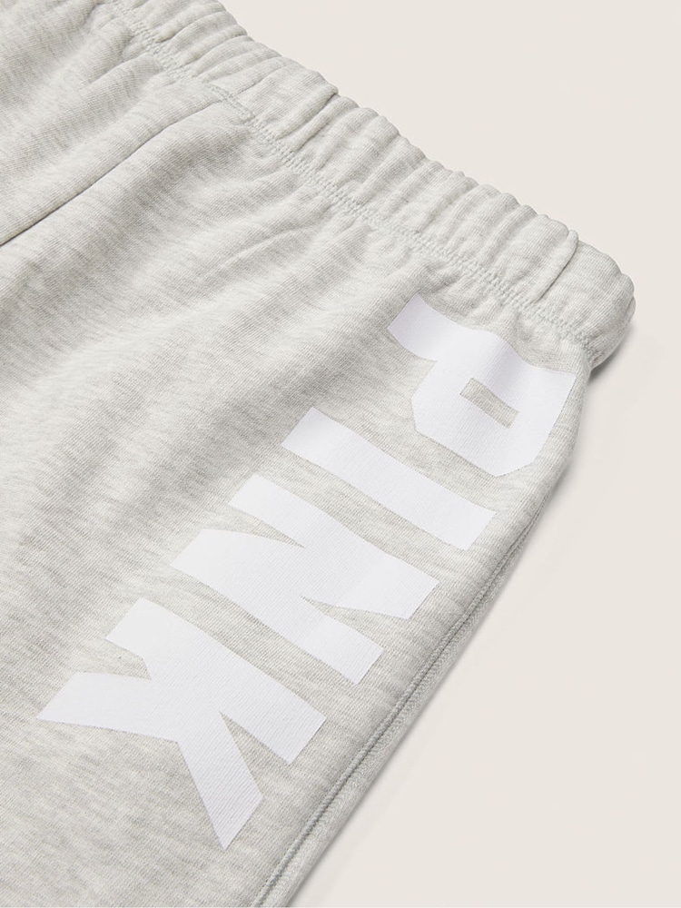 Victoria's Secret PINK Heather Stone Grey Logo Lounge Short - Image 4 of 4