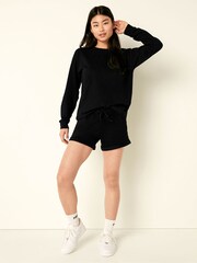 Victoria's Secret PINK Pure Black Logo Lounge Short - Image 3 of 5
