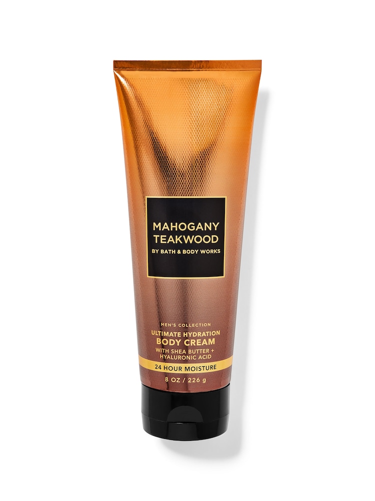 Bath & Body Works Mahogany Teakwood Ultimate Hydration Body Cream 8 oz / 226 g - Image 1 of 1 Bath & Body Works Mahogany Teakwood Ultimate Hydration Body Cream 8 oz / 226 g - Image 1 of 1