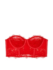 Victoria's Secret Lipstick Red Strapless Archive Lace Bra - Image 4 of 4