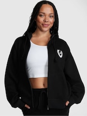 Victoria's Secret PINK Pure Black Zip Up Hoodie - Image 1 of 3