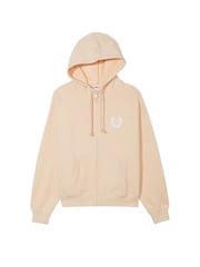 Victoria's Secret PINK Canvas Cream Zip Up Hoodie - Image 3 of 3
