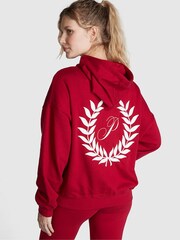 Victoria's Secret PINK Red Laquer Zip Up Hoodie - Image 2 of 4