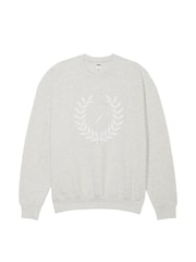 Victoria's Secret PINK Heather Stone Grey Fleece Sweatshirt - Image 3 of 3