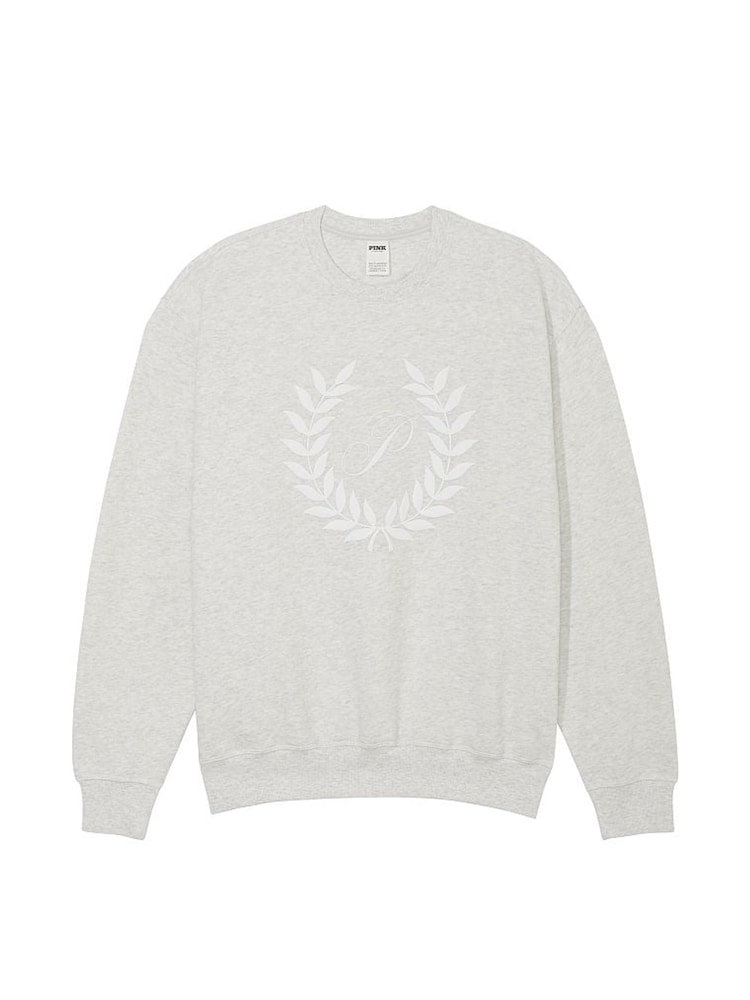 Victoria's Secret PINK Heather Stone Grey Fleece Sweatshirt - Image 3 of 3 Victoria's Secret PINK Heather Stone Grey Fleece Sweatshirt - Image 3 of 3