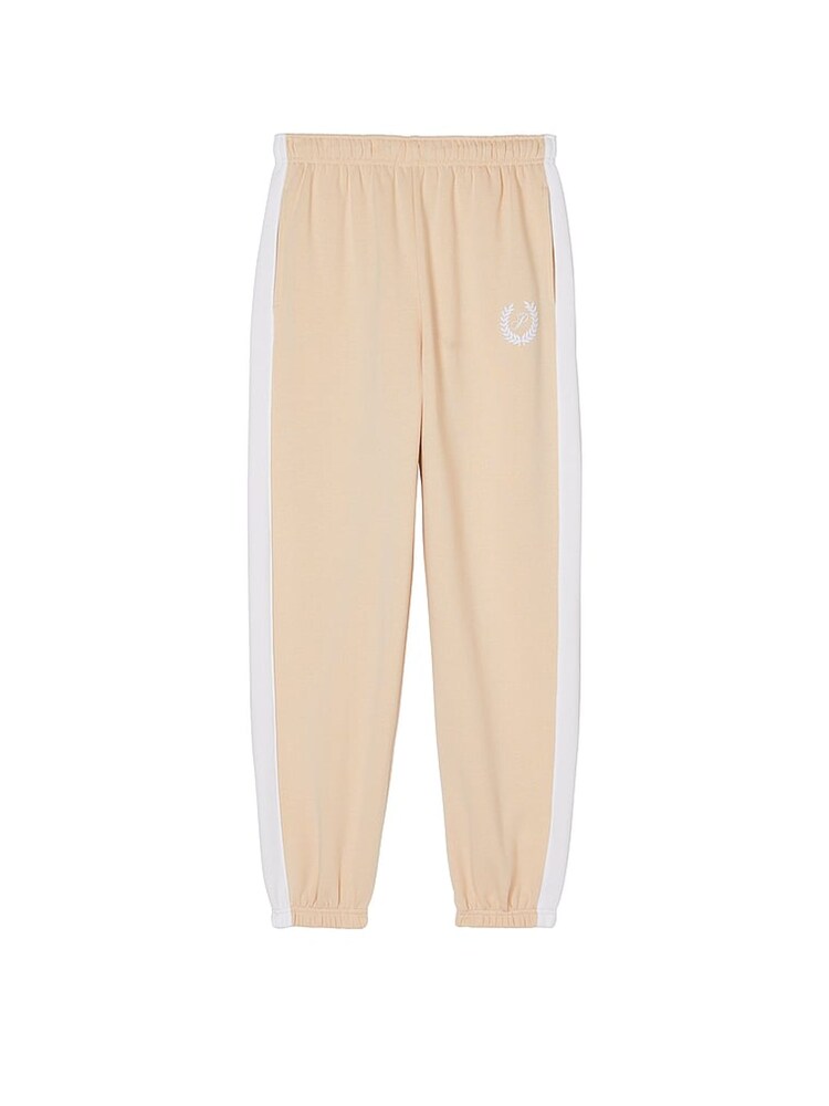 Victoria's Secret PINK Canvas Cream Fleece Cuffed Jogger - Image 3 of 3
