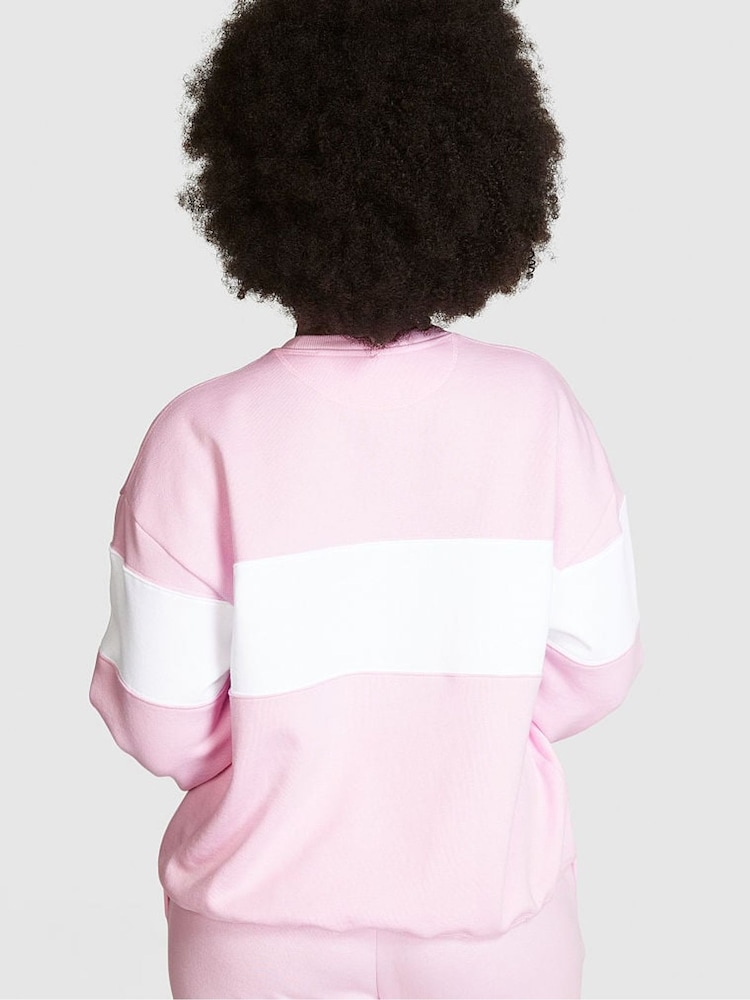Victoria's Secret PINK Spring Orchid Pink Fleece Sweatshirt - Image 2 of 4