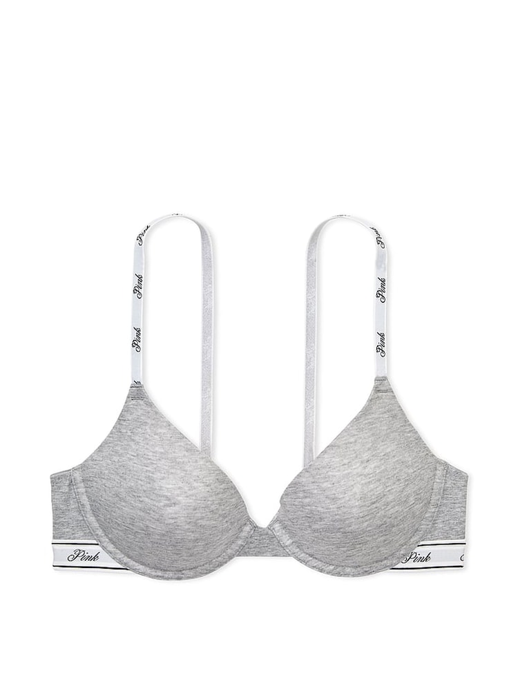 Victoria's Secret PINK Grey Heather T Shirt Bra - Image 3 of 4