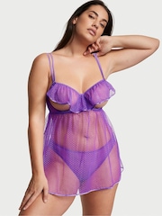 Victoria's Secret Purple Tease Peek-A-Boo Babydoll - Image 1 of 1
