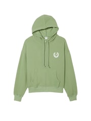 Victoria's Secret PINK Wild Grass Green Fleece Full Zip Hoodie - Image 3 of 3