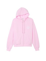 Victoria's Secret PINK Spring Orchid Pink Fleece Full Zip Hoodie - Image 3 of 3