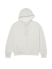 Victoria's Secret PINK Heather Stone Grey Fleece Full Zip Hoodie - Image 3 of 3