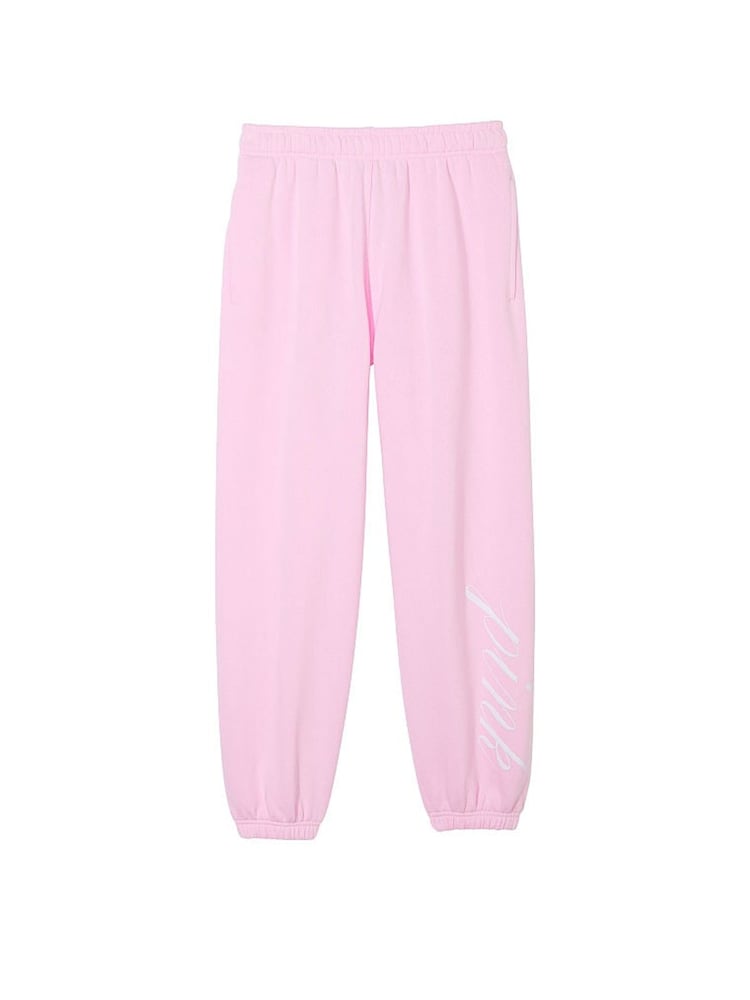 Victoria's Secret PINK Spring Orchid Pink Fleece Joggers - Image 3 of 3