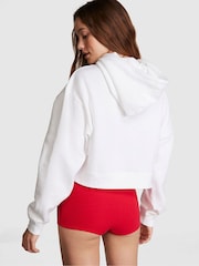 Victoria's Secret PINK Optic White Cropped Hoodie - Image 2 of 4