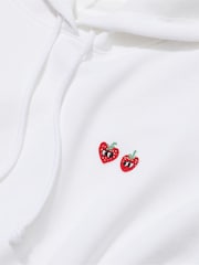 Victoria's Secret PINK Optic White Cropped Hoodie - Image 4 of 4