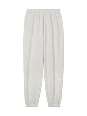 Victoria's Secret PINK Heather Stone Grey Fleece Joggers - Image 3 of 4