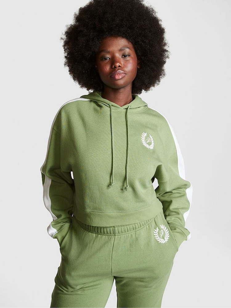 Victoria's Secret PINK Wild Grass Green Fleece Hoodie - Image 1 of 3