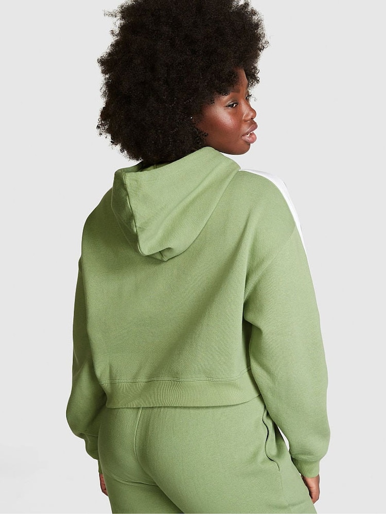Victoria's Secret PINK Wild Grass Green Fleece Hoodie - Image 2 of 3
