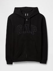 Gap Black Zip Up Arch Logo Hoodie - Image 7 of 7