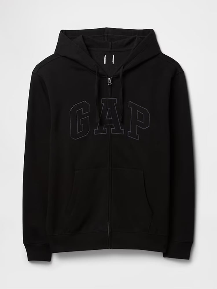Gap Black Zip Up Arch Logo Hoodie - Image 7 of 7