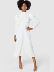 Closet Cream Puff Sleeve Dress - Image 1 of 5