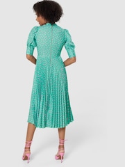 Closet Turquoise Green Pleated Dress - Image 5 of 5