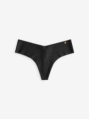 Victoria's Secret Black Thong 4 Pack Knickers - Image 6 of 6