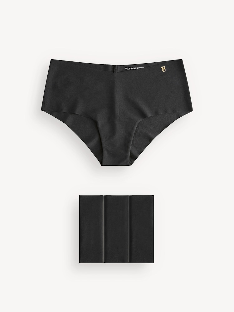 Victoria's Secret Black Cheeky 4 Pack Knickers - Image 1 of 5