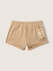 Victoria's Secret PINK Light Sand Brown Logo Lounge Short - Image 1 of 3