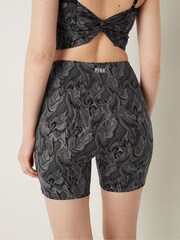 Victoria's Secret PINK Pure Black Marble 6" Soft Ultimate High Waist Biker Shorts - Image 2 of 4