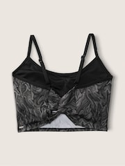 Victoria's Secret PINK Black Charcoal Marble Ultimate Lightly Lined Twist Back Sports Bra - Image 5 of 5