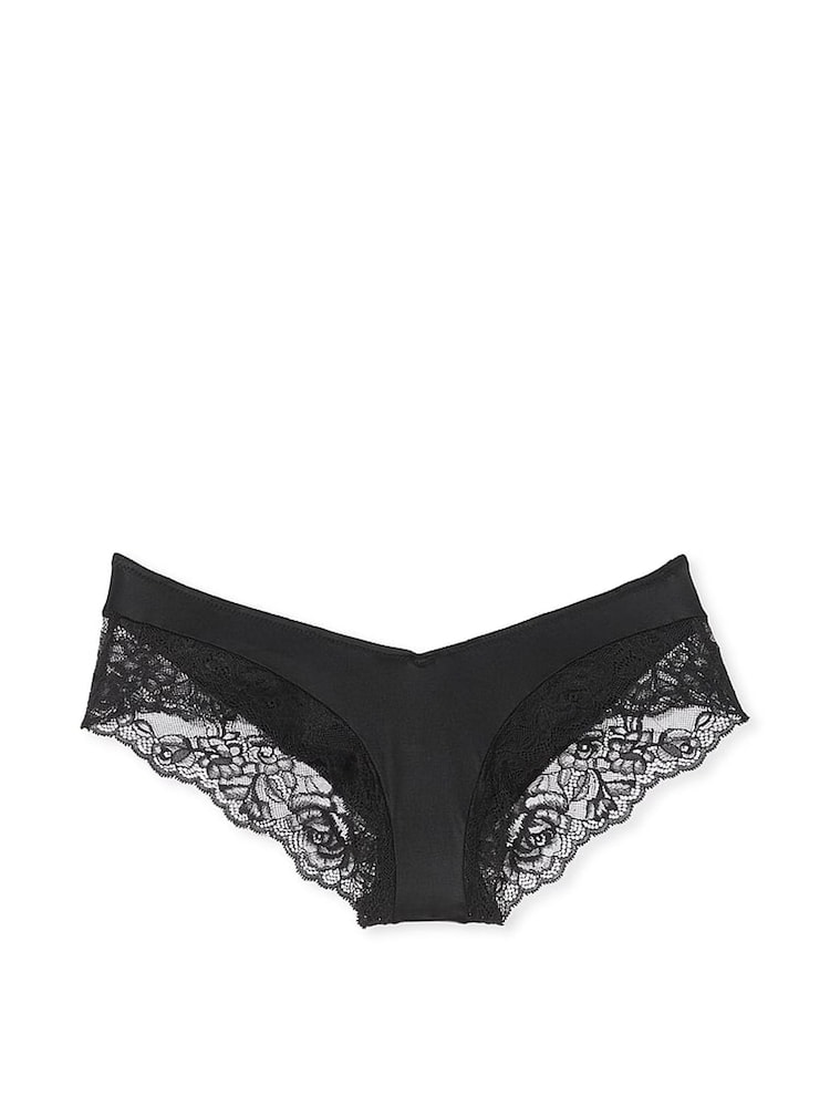 Victoria's Secret Black Lace Cheeky Knickers - Image 1 of 1